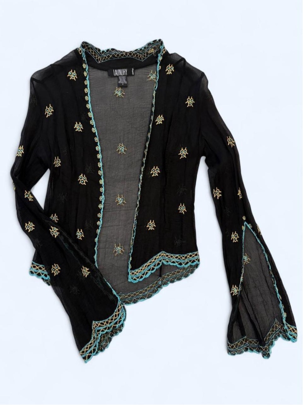 Laundry by Shelli Segal embroidered silk blouse ASO Lorelai Gilmore (alt)